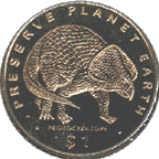 protoceratops coin and button
