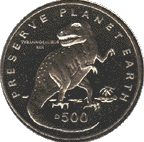 tyrannosaurus coin